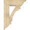 Ekena Millwork Merced Traditional Rough Sawn Bracket w/ Offset Brace, Douglas Fir, 8"W x 24"D x 32"H BKT0806X24X32MRC01RDF - alternate 3